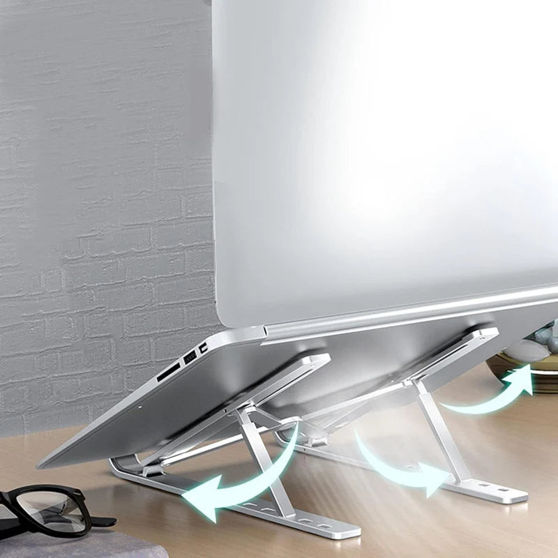 Metal Portable Laptop Stand, with 7 Adjustable Angles