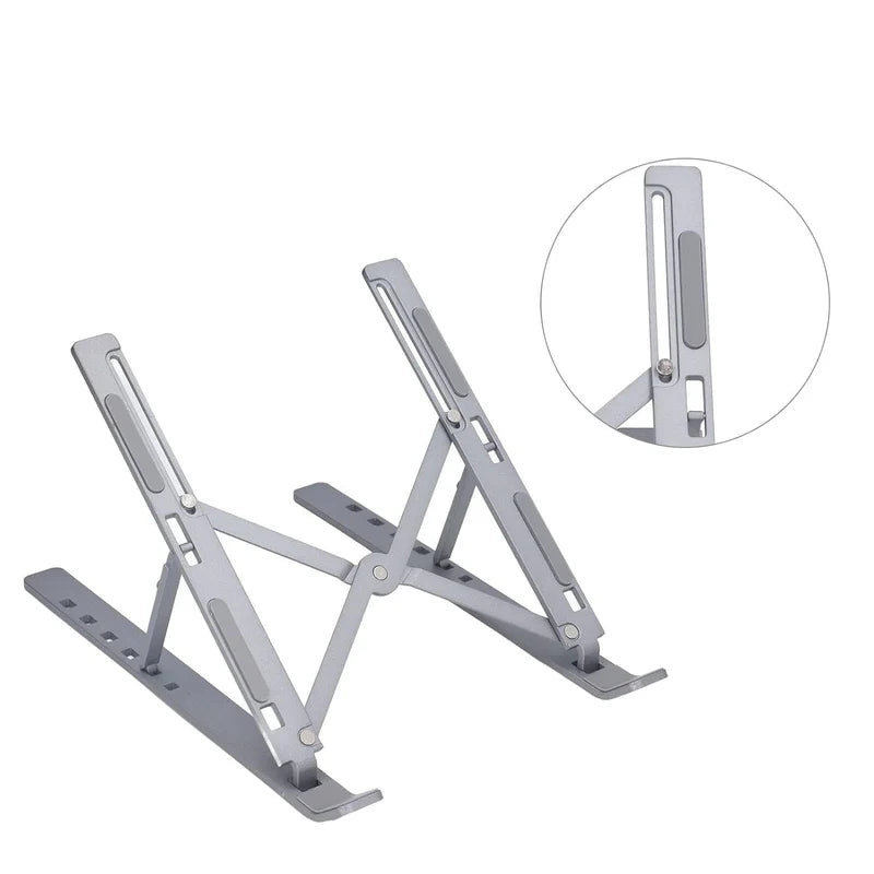 Metal Portable Laptop Stand, with 7 Adjustable Angles