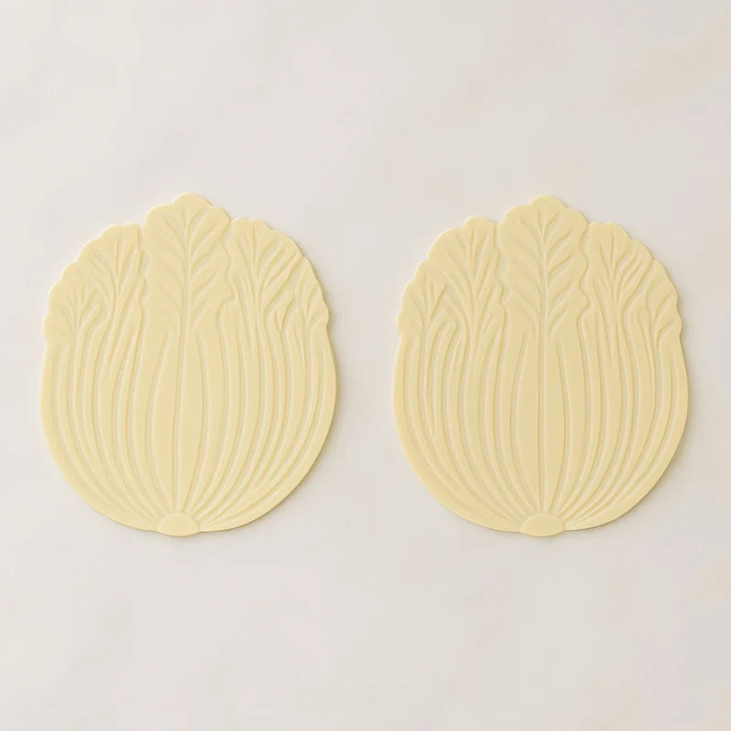Silicone Leaf Design Coaster Set (2 Pc)