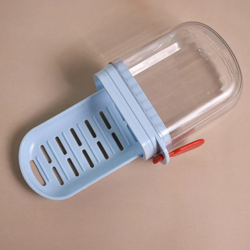 Multifunctional Soap Box with Drain Tray and Lock Clip, Sabudani (1 Pc)