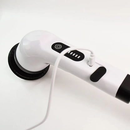 7-in-1 Electric Spin Scrubber Cleaning Brush with Extension Handle