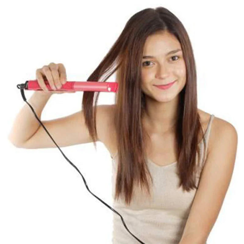2 in 1 Hair Straightener and Curler Machine For Women | Curl & Straight Hair Iron, Hair accessories