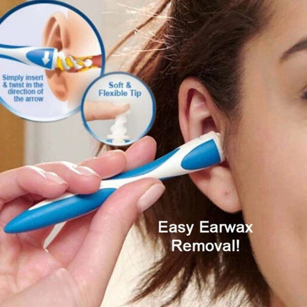 Smart Swab Silicone Easy Earwax Removal with 16 Replacement Disposable Soft Tips / Ear Wax
