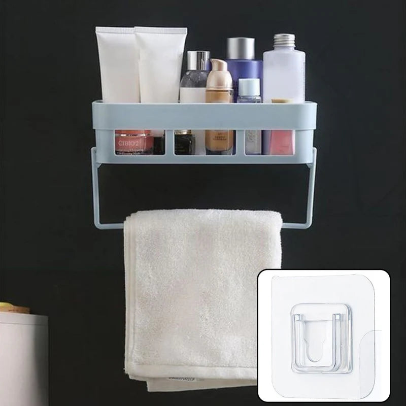 Multipurpose Kitchen Bathroom Shelf Wall Holder Storage Rack Bathroom