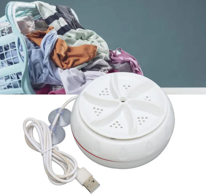 Mini Turbo Washing Machine – Portable USB-Powered Washer for Home, Camping, College & Small Spaces
