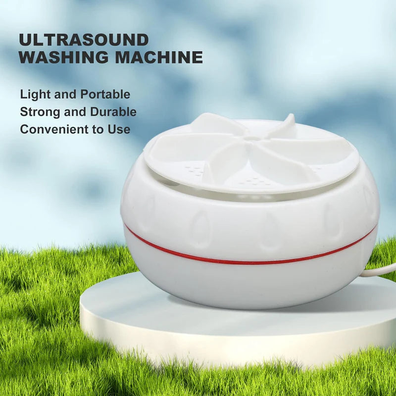 Mini Turbo Washing Machine – Portable USB-Powered Washer for Home, Camping, College & Small Spaces