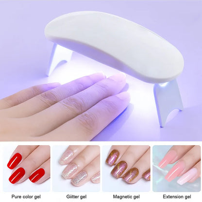 Mini Portable UV LED Nail Lamp for Gel Nail Polish Curing