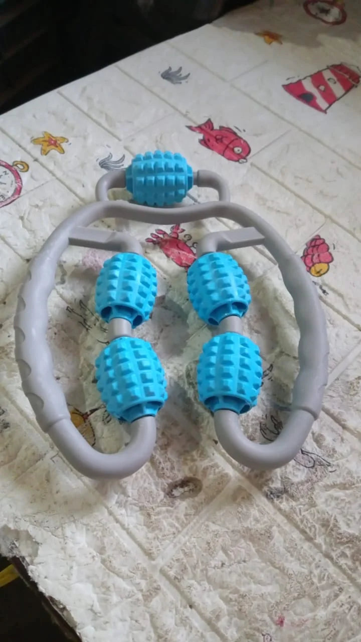 Muscle Massage Roller for Leg Soreness & Relaxation (5 Wheels, 1 Pc)