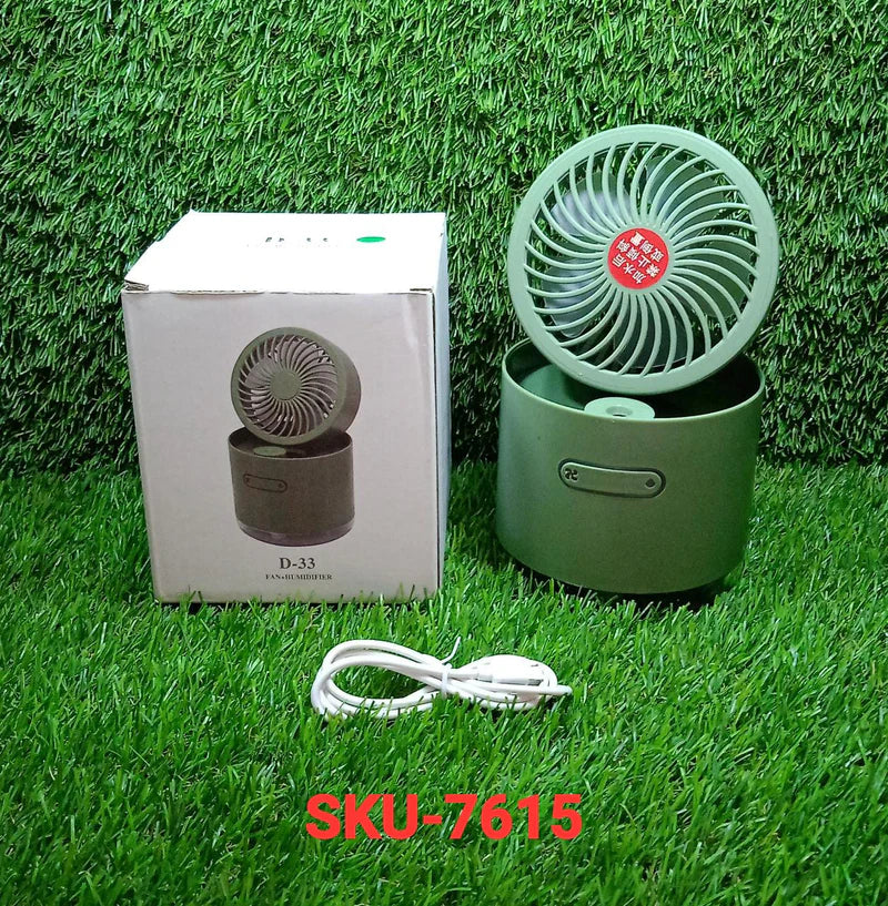 Mini Desktop Cooling Fan with Humidifier Spray